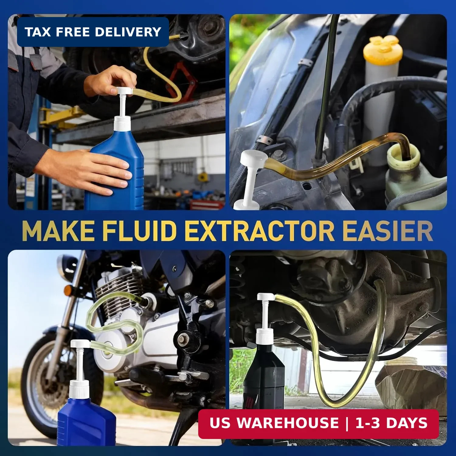 Fluid Pump for Standard Quart Bottles, 8cc Per Stroke, Premium Fluid Transfer Pu