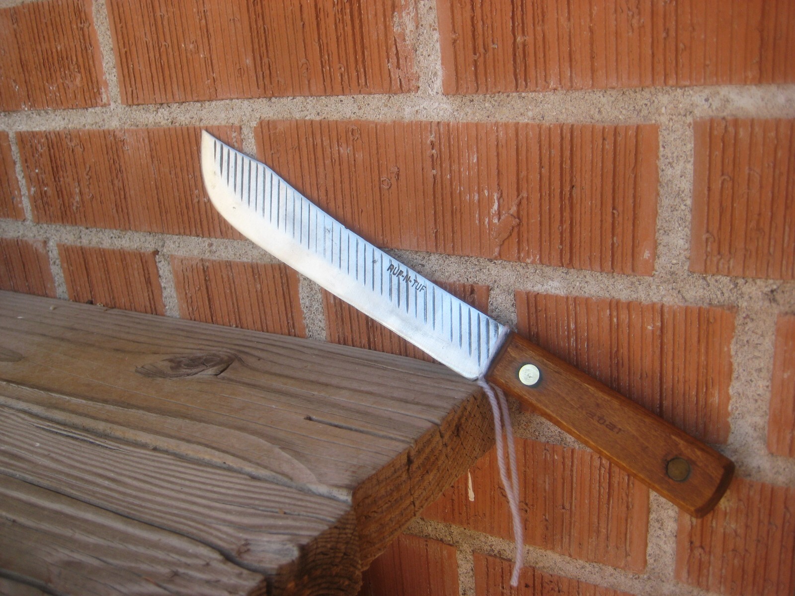1950s Vintage 8" Blade KA-BAR CUTLERY INC. Thick Stiff Carbon Butcher Knife USA