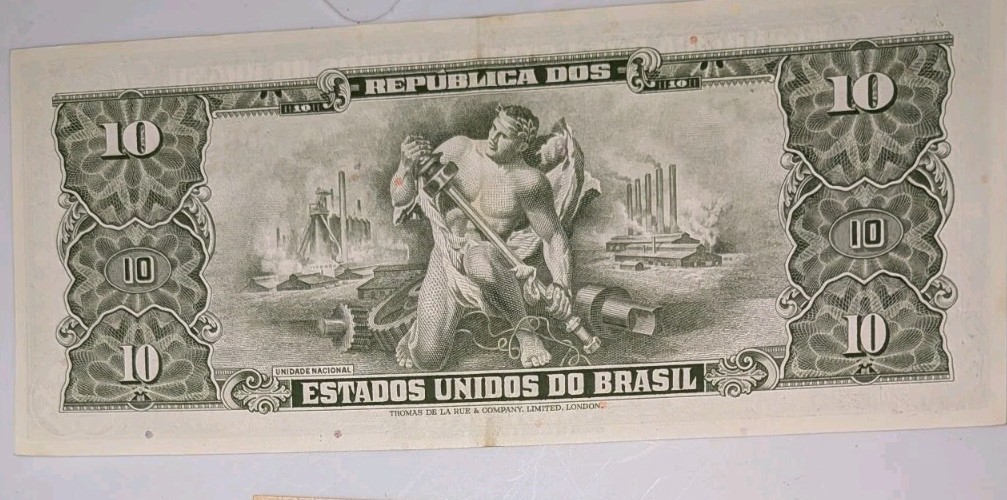 Brésil, 10 Cruzeiros, 1962,  Banknote Brazil