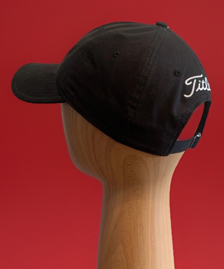 Titleist Hat Cap Golf Black Adjustable Lightweight Canvas Unisex