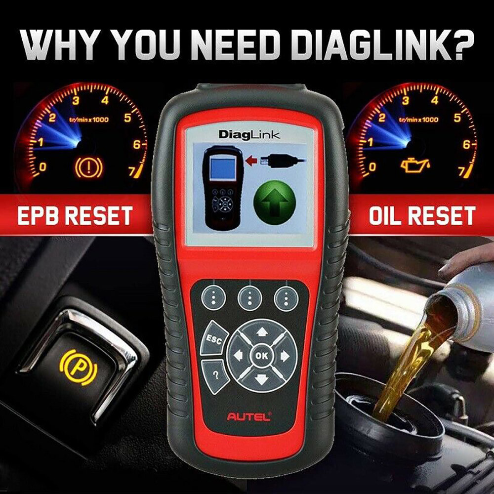 2025 Car All System Scanner Autel MaxiDiag Elite DiagLink OBD2 Diagnostic Reader
