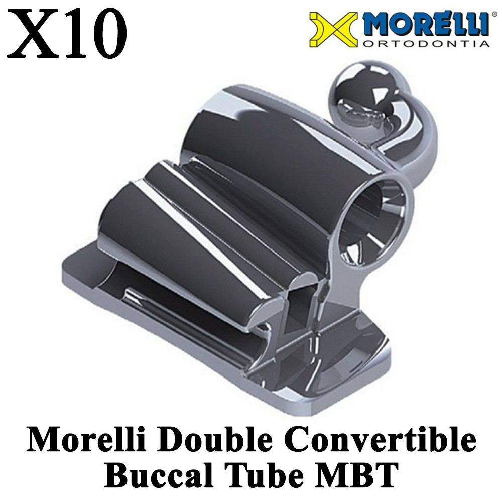 10x Dental Morelli Double Convertible Buccal Tube MBT Orthodontic Roth Jaw