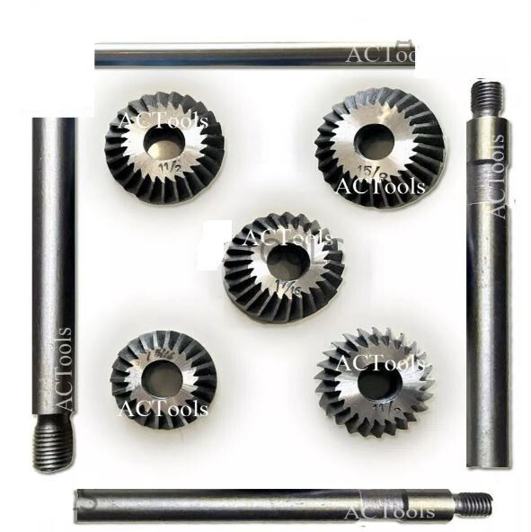 Valve Seat Carbon Steel Face HCS Cutter Set 5 Piece for Vintage Cars and Bikes