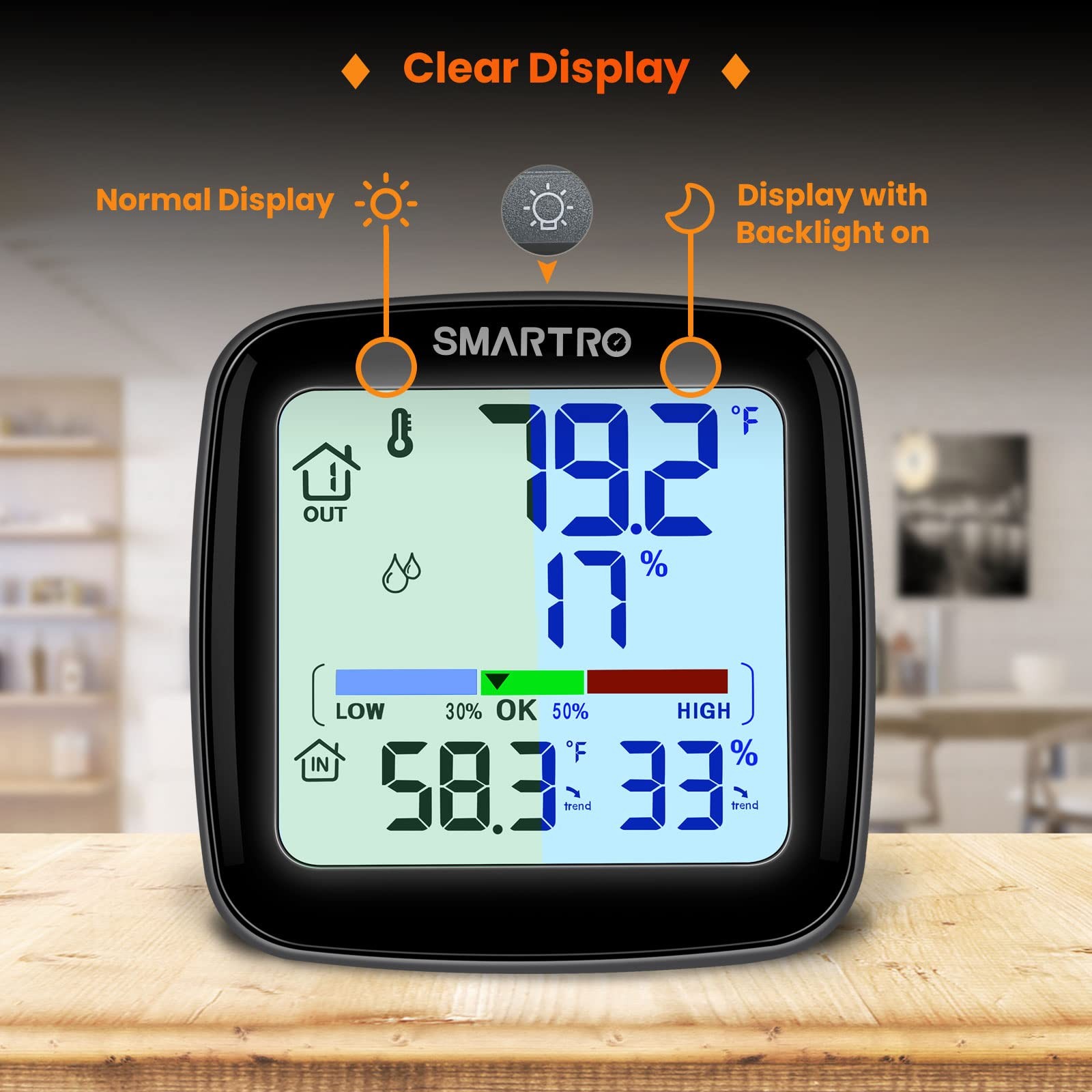 SC92 Professional Digital Wireless Indoor Outdoor Thermometer