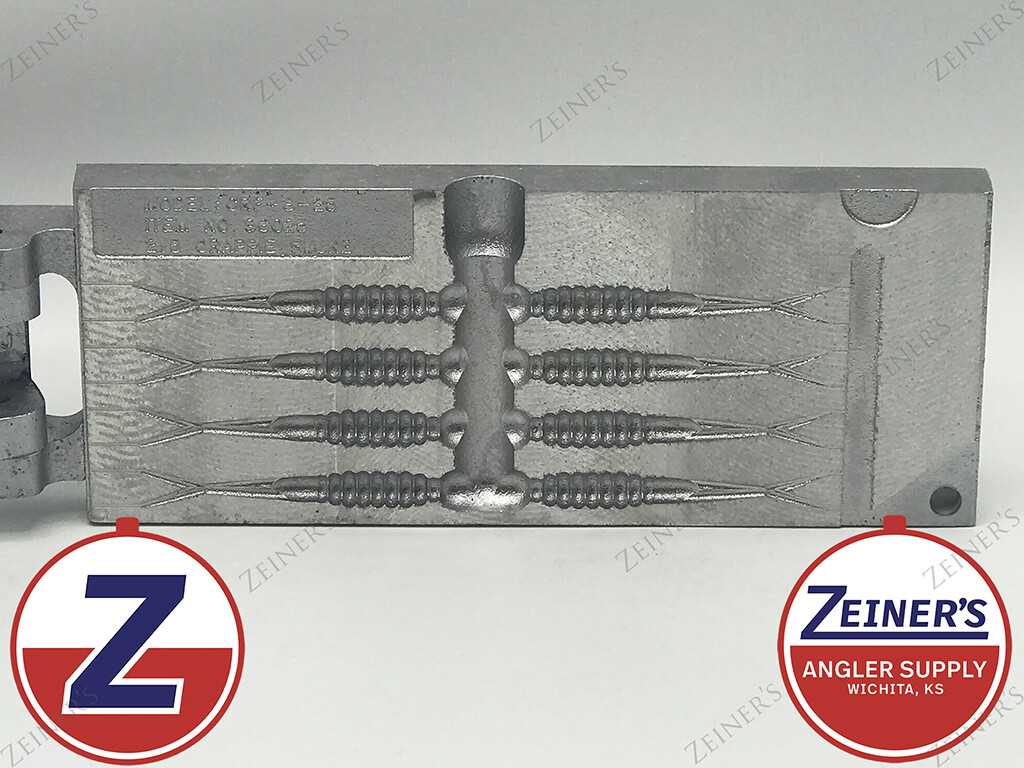 96025 New Do-It Crappie Fork Essential Series Mold 8 cavity 2 1/2 inch bait