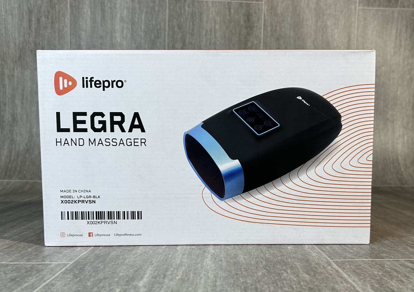 LifePro LP-LGR-BLK Black Arthritis and Carpal Tunnel Relief Legra Hand Massager