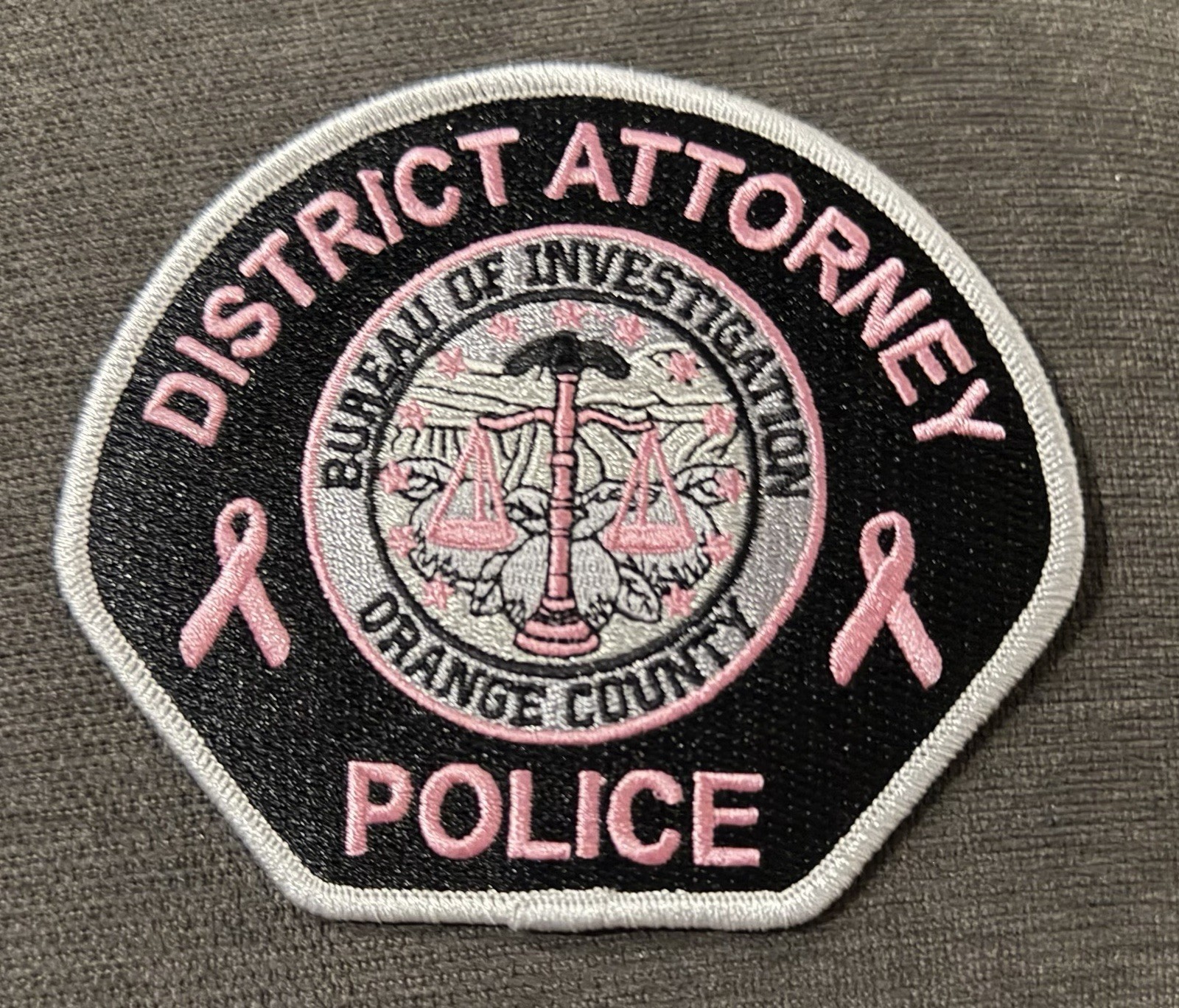 California Pink (Cancer Awareness) Orange County District Attorney Police Dept.