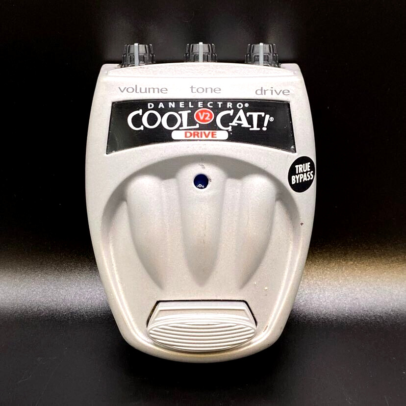 Danelectro Cool Cat V2 Overdrive Guitar Pedal CO-2 Effects True Bypass Gray