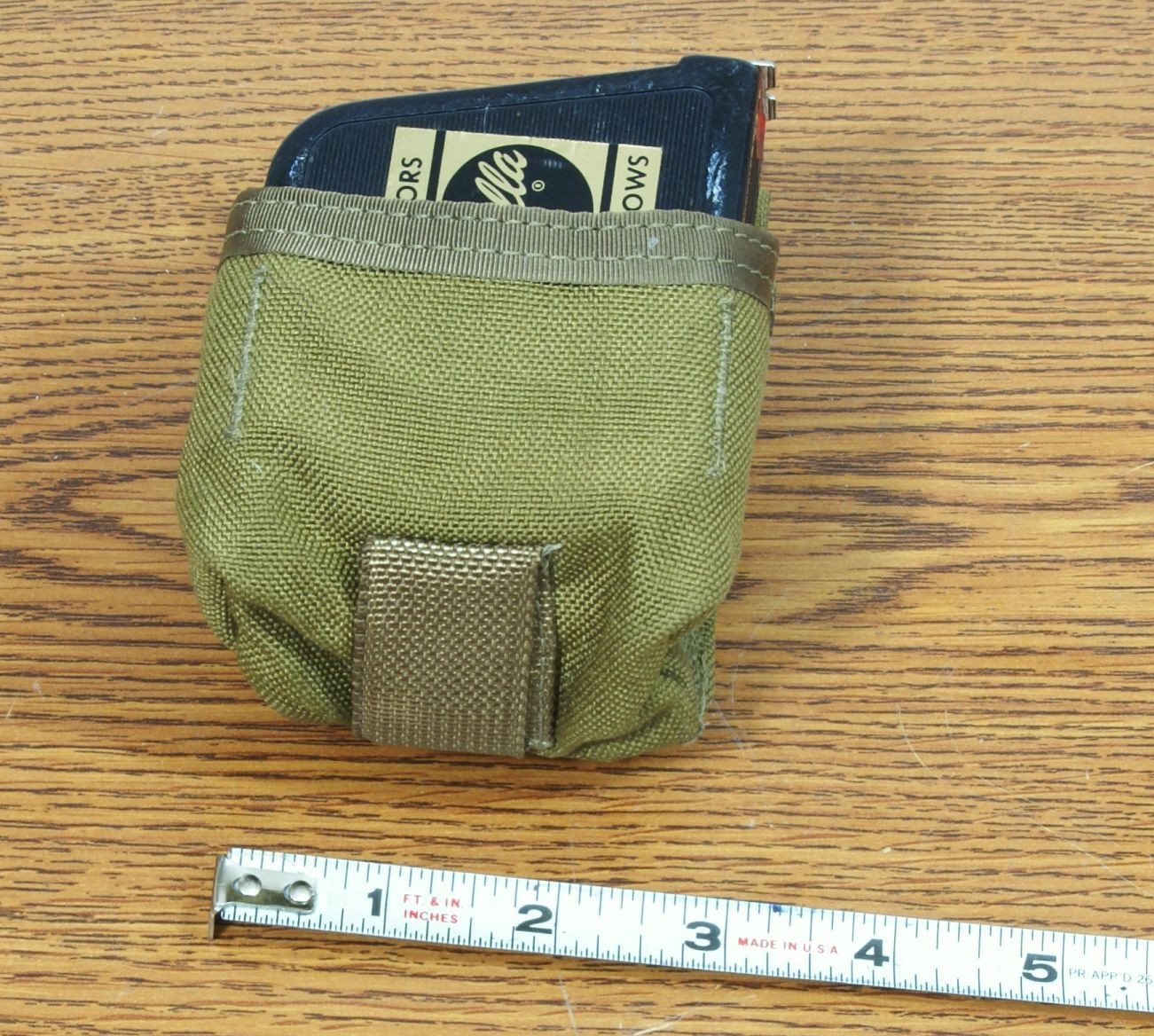 MOLLE USMC TAPE MEASURE, WALLET POUCH COYOTE BROWN EAGLE IND.