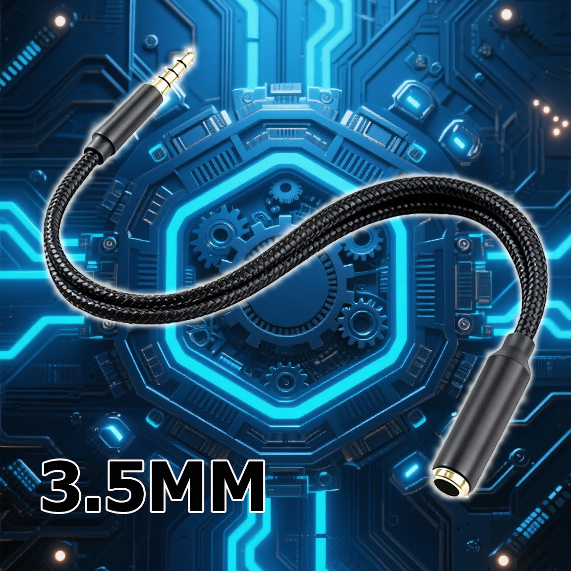 Male To Female 3.5mm AUX Audio Headphone Stereo Extension Cable 1m US