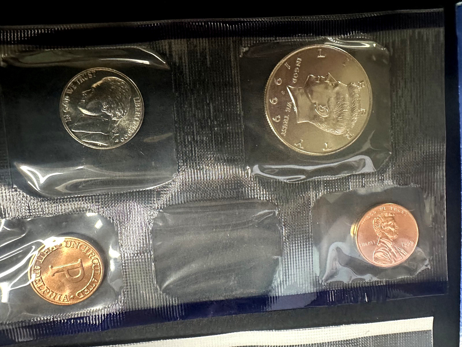 1999 P Uncirculated Coin Set Packaging ERROR Missing Dime Sealed Millennium Y2K