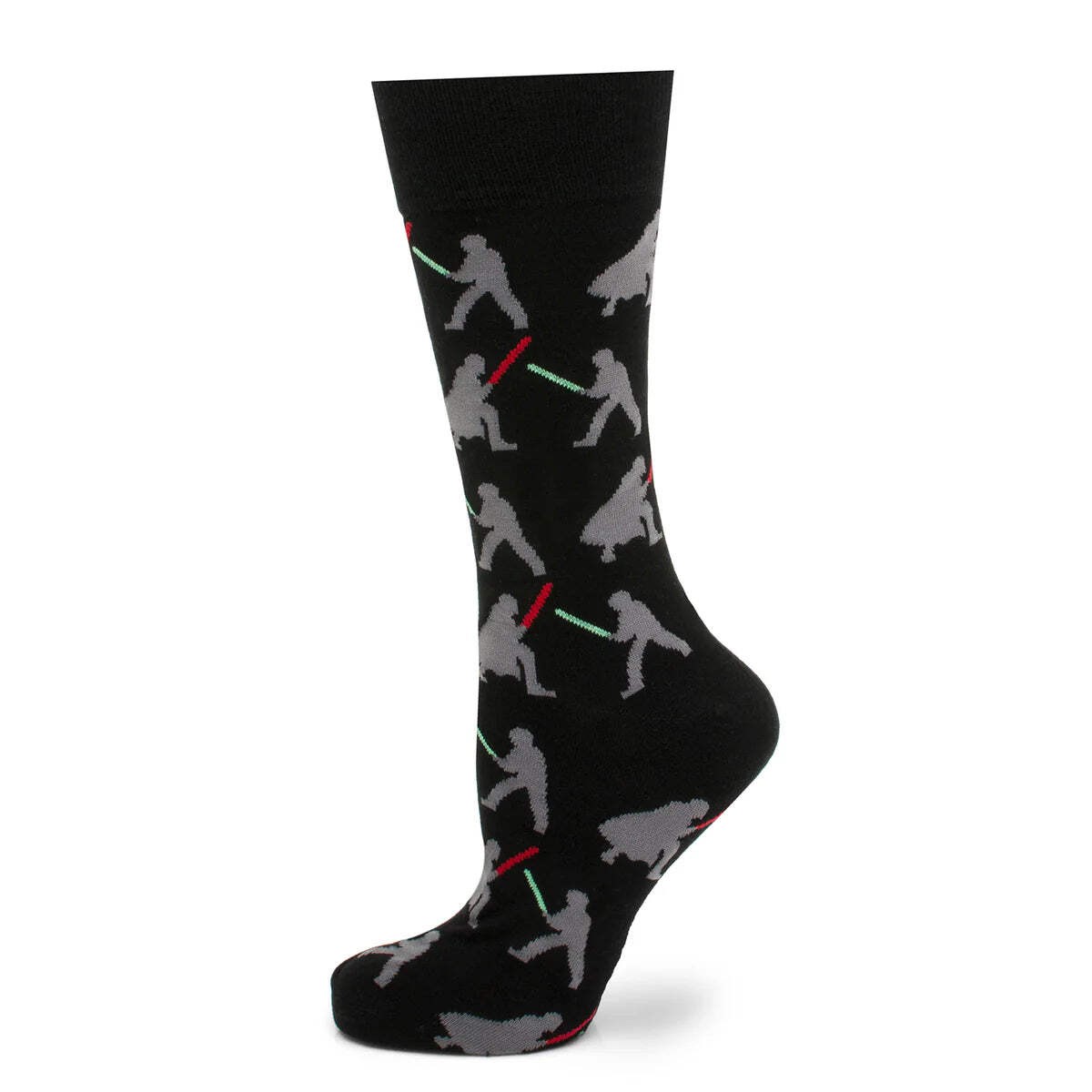Star Wars Darth Vader and Luke Skywalker LIGHTSABER Battle Black Dress Socks and