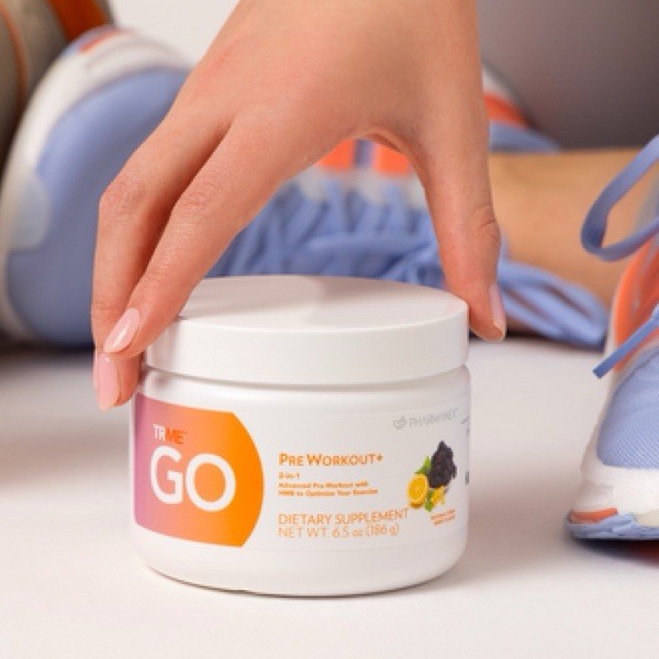 Nuskin TRMe GO PreWorkout+ – Pre-Workout Formula with HMB and Natural Caffeine