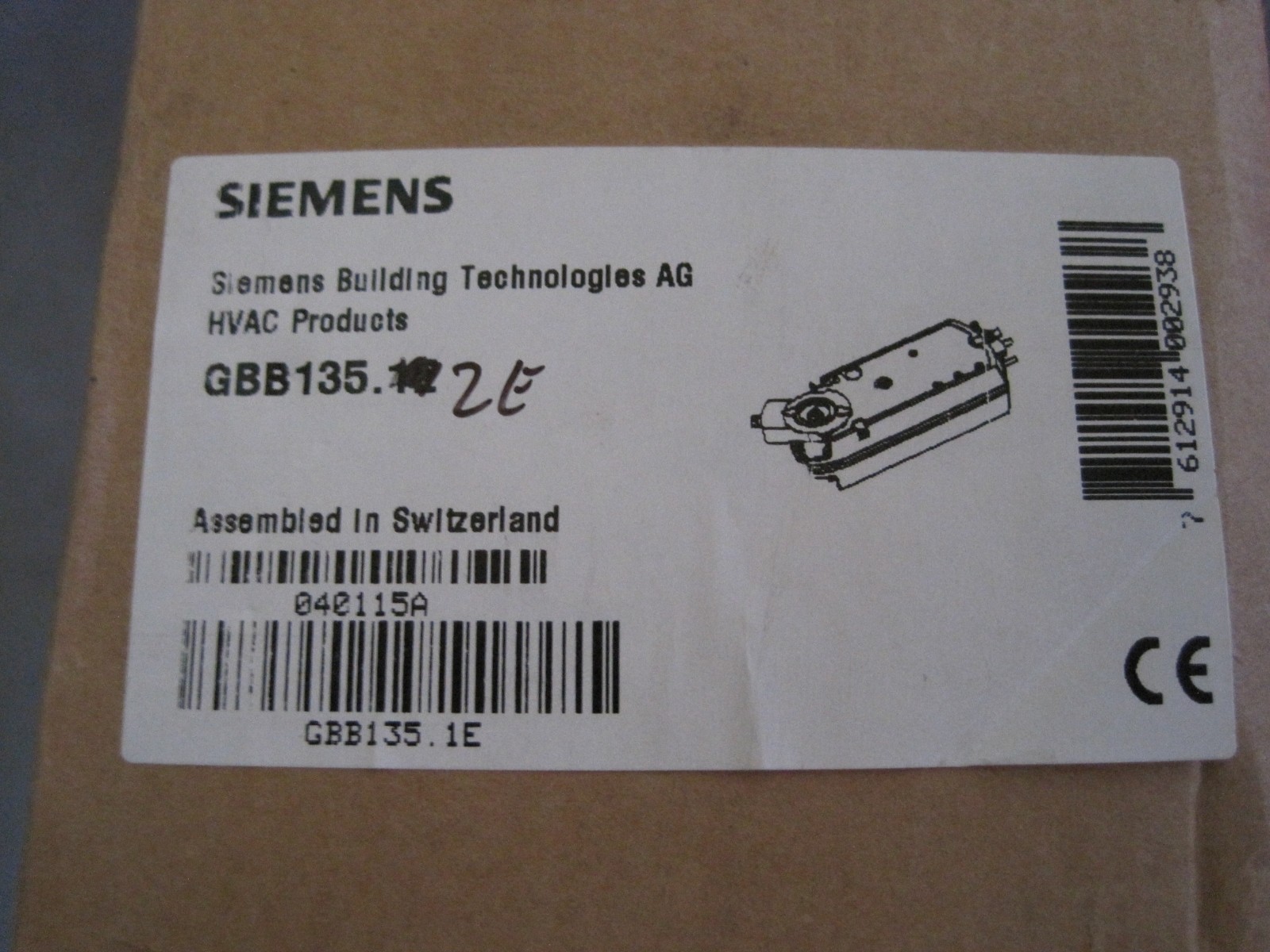 Siemens GBB135.2E (Damper actuator)