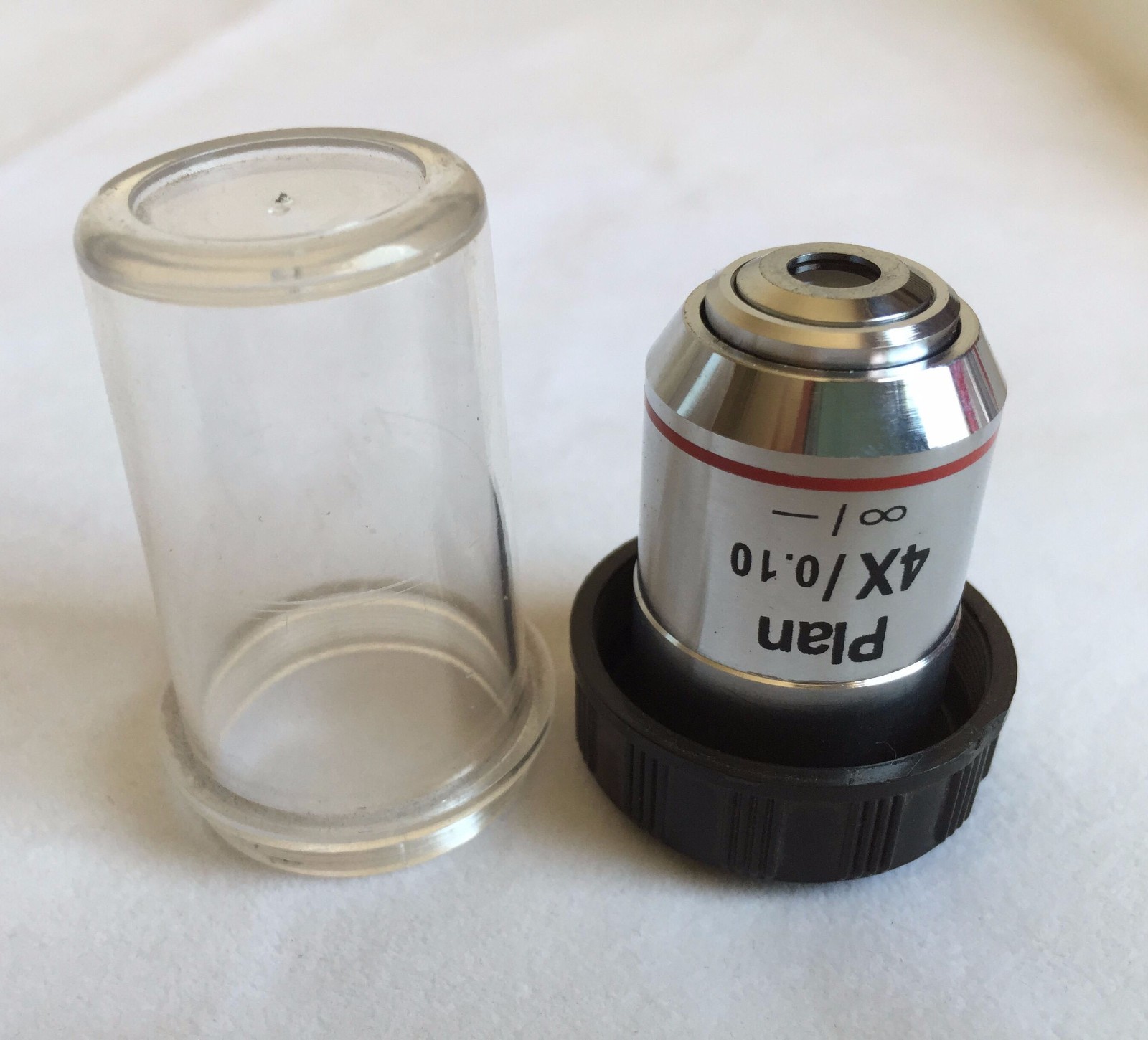 NEW 4X / 0.1 INFINITY PLAN ACHROMATIC Microscope Objective Lens FotoHigh
