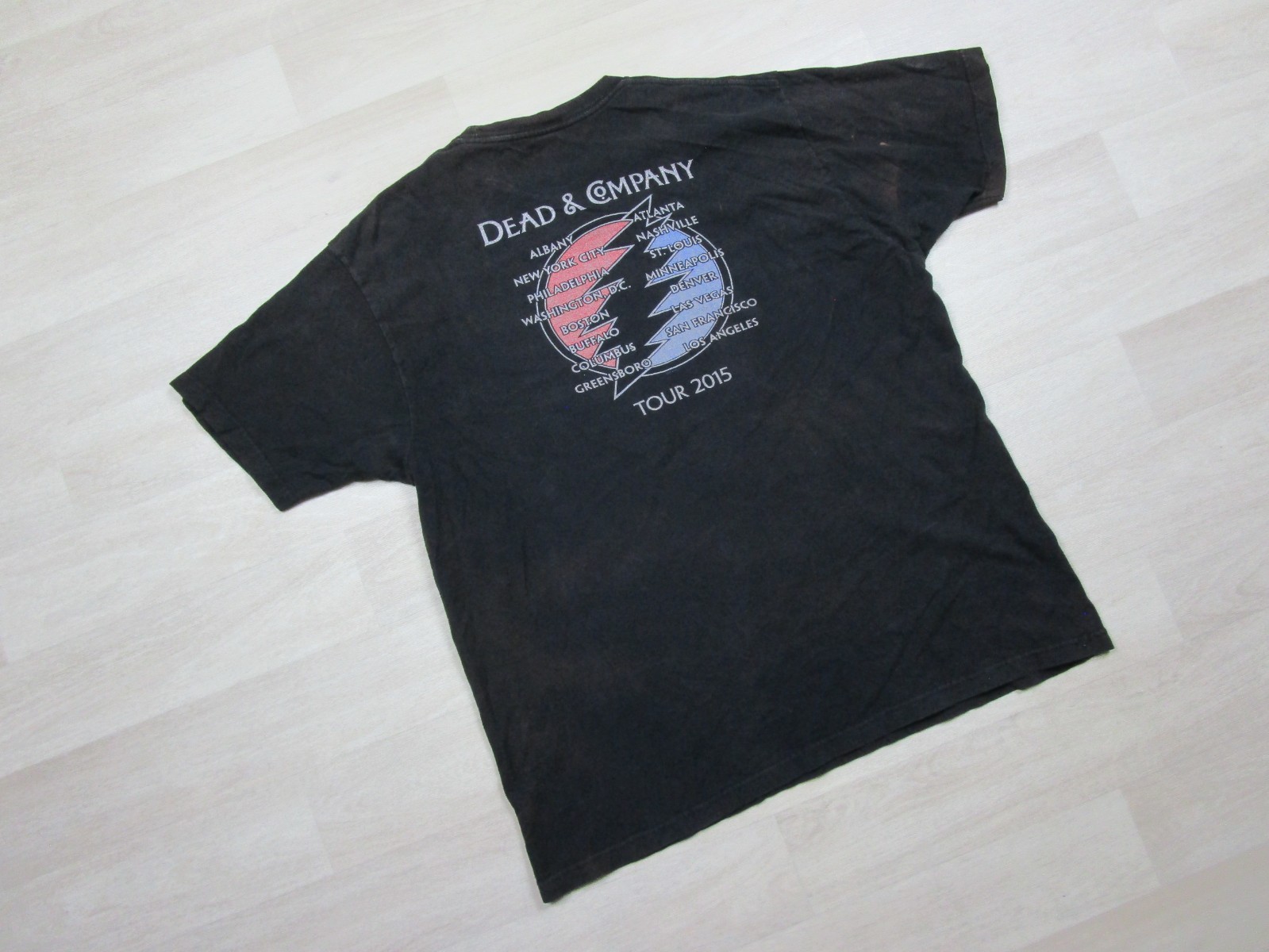 Vintage Dead and Company 2015 Summer Tour T-Shirt Size (XL) Distressed Band Tee