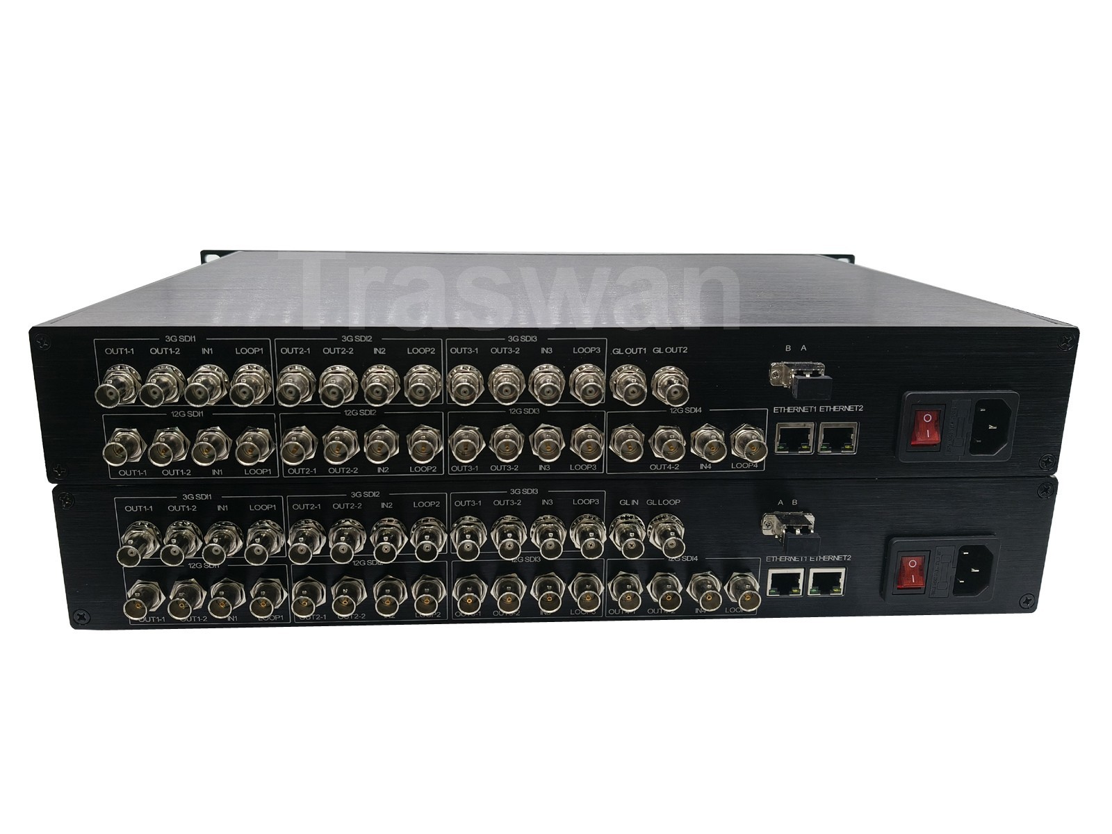 4 Ch 12G-SDI Bidi+ 3 Ch 3G-SDI Bidi+ Dual Ethernet+ Genlock to Fiber Optic Link