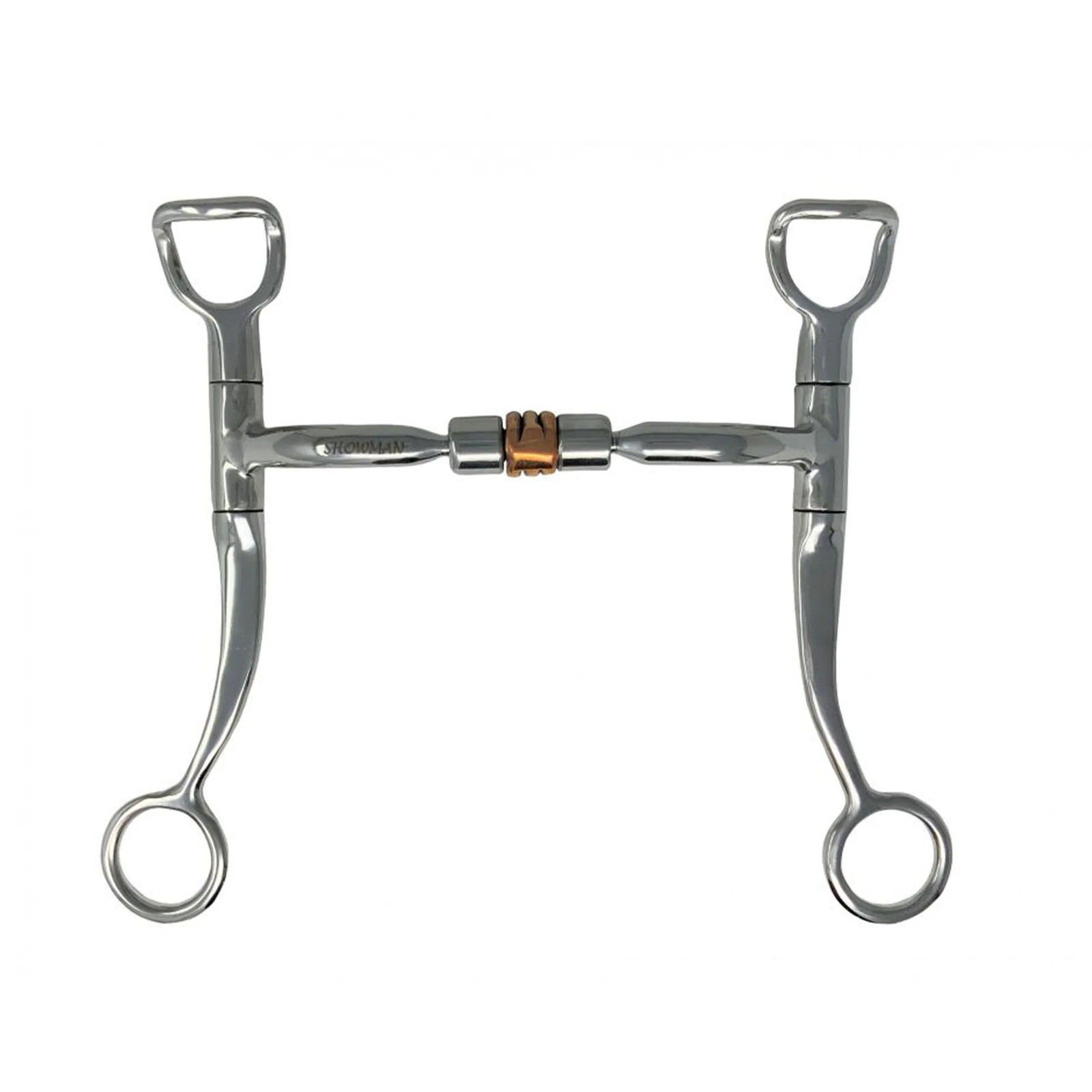Stainless Steel Snaffle Bit with Copper Roller