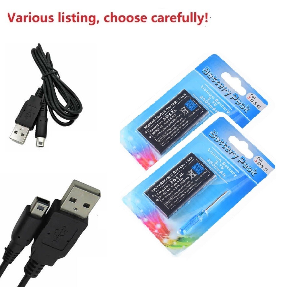 SPR-003 SPR-001 Battery for  Nintendo 3DS XL LL / Nintendo 3DS XL + charge cable