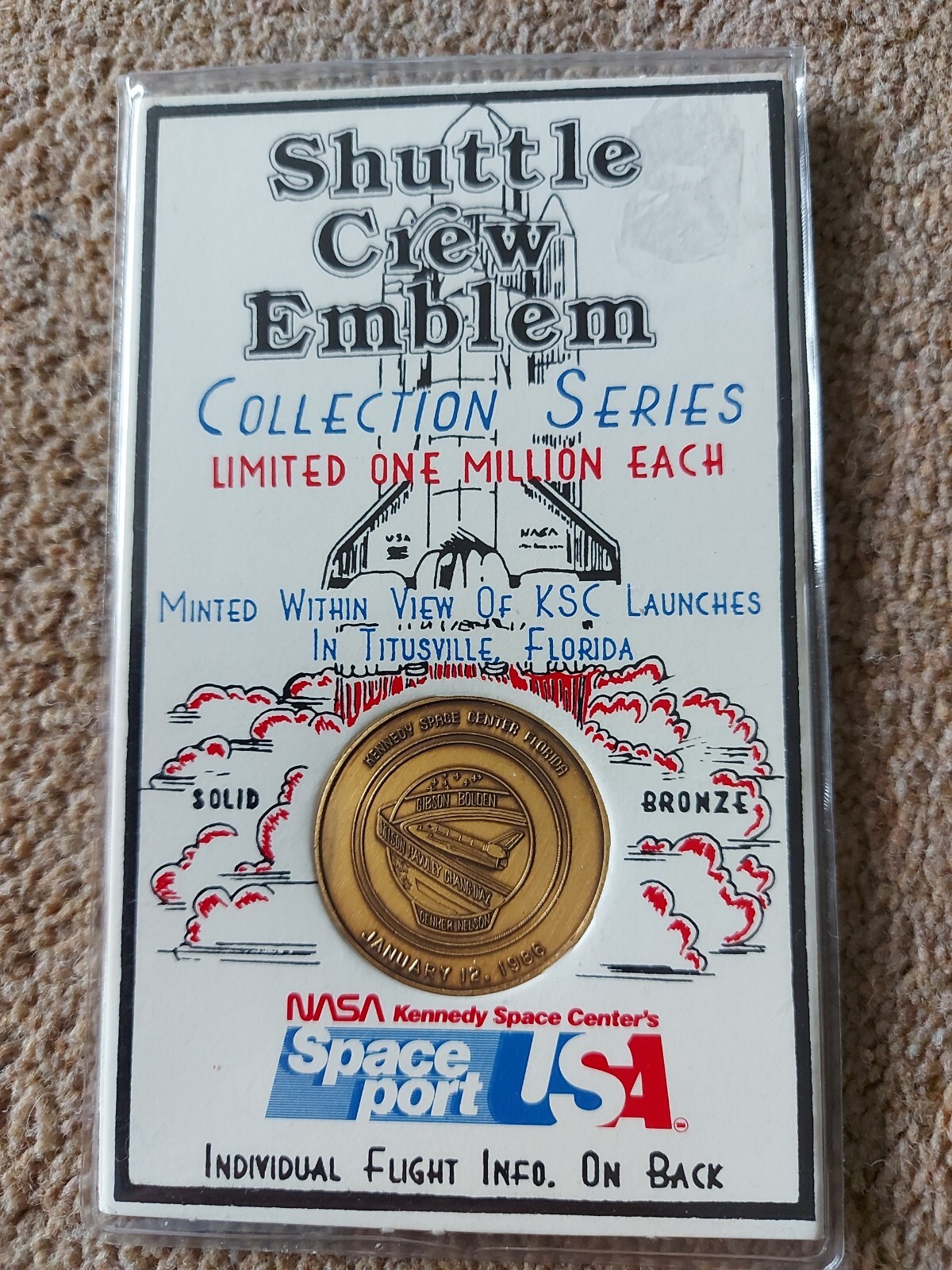 Space Shuttle Crew Emblem Collection Series Mission 61 - C COLUMBIA