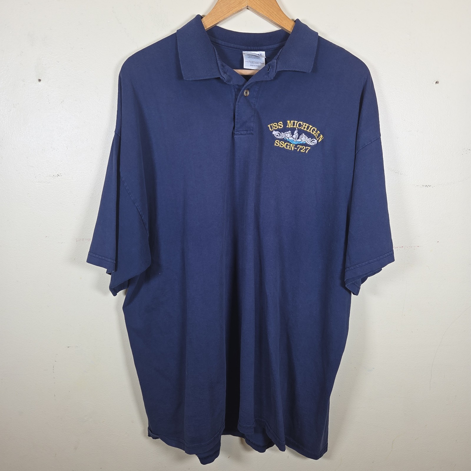 USS Michigan SSGN-727 Crew Polo Shirt XL Port And Company