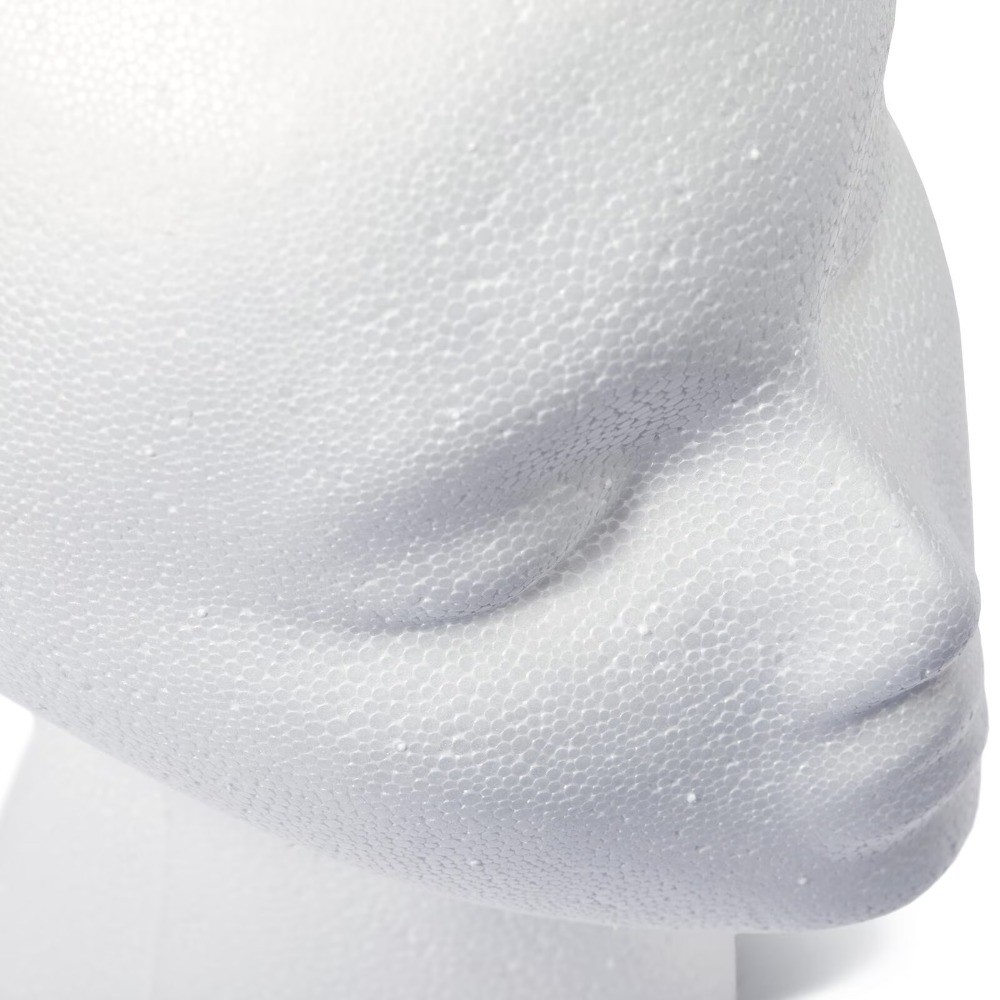 (2 pack) SmoothFōM Female Head 5.8" x 7.5" x 9.8" White
