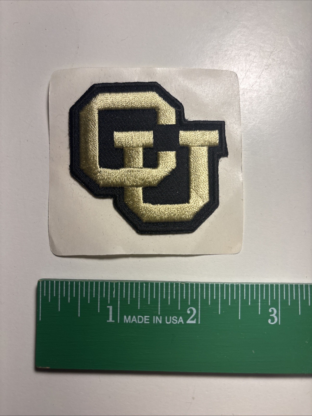 New University of Colorado at Boulder Buffaloes Sticker Gold Lettering Patch