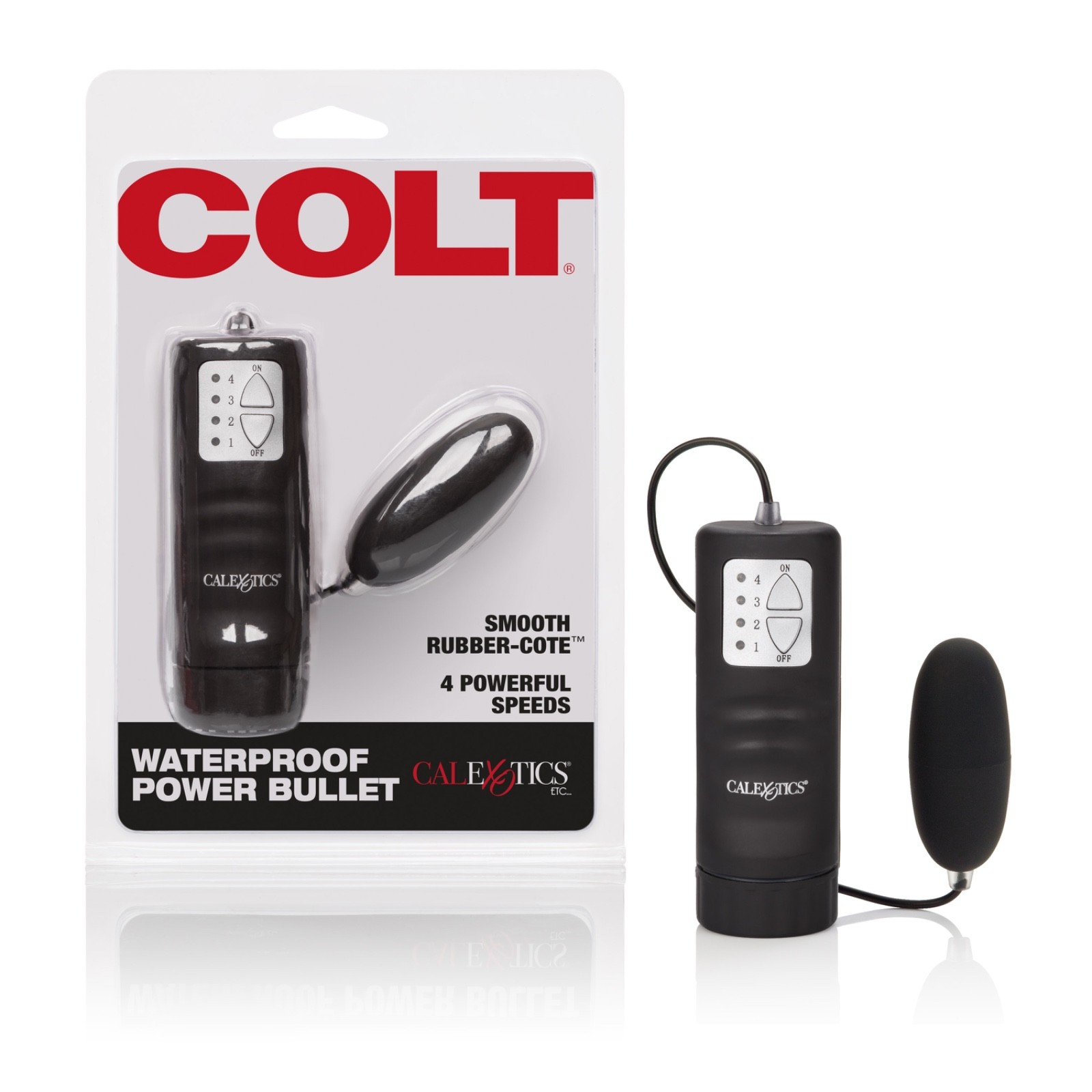 Powerful Bullet Vibrator Waterproof Multi-Speed with Remote Black