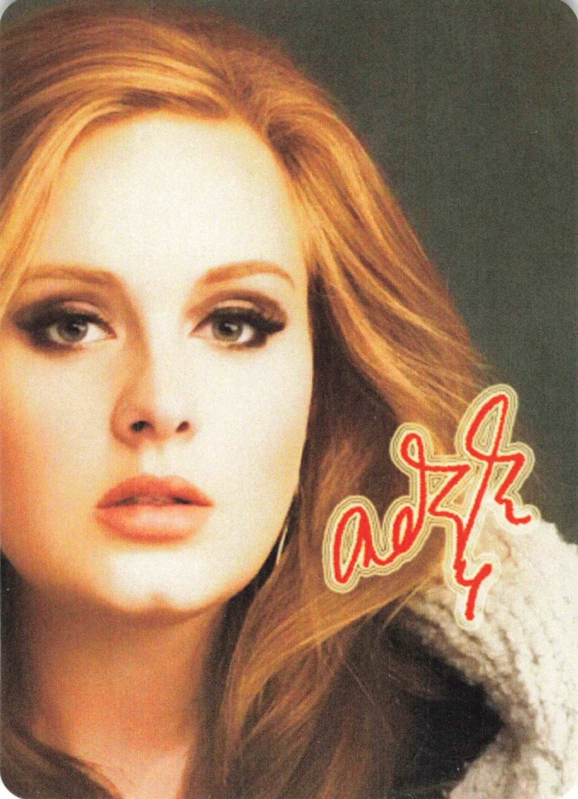 Adele Single Swap Playing Card Pop Music Portrait OOP