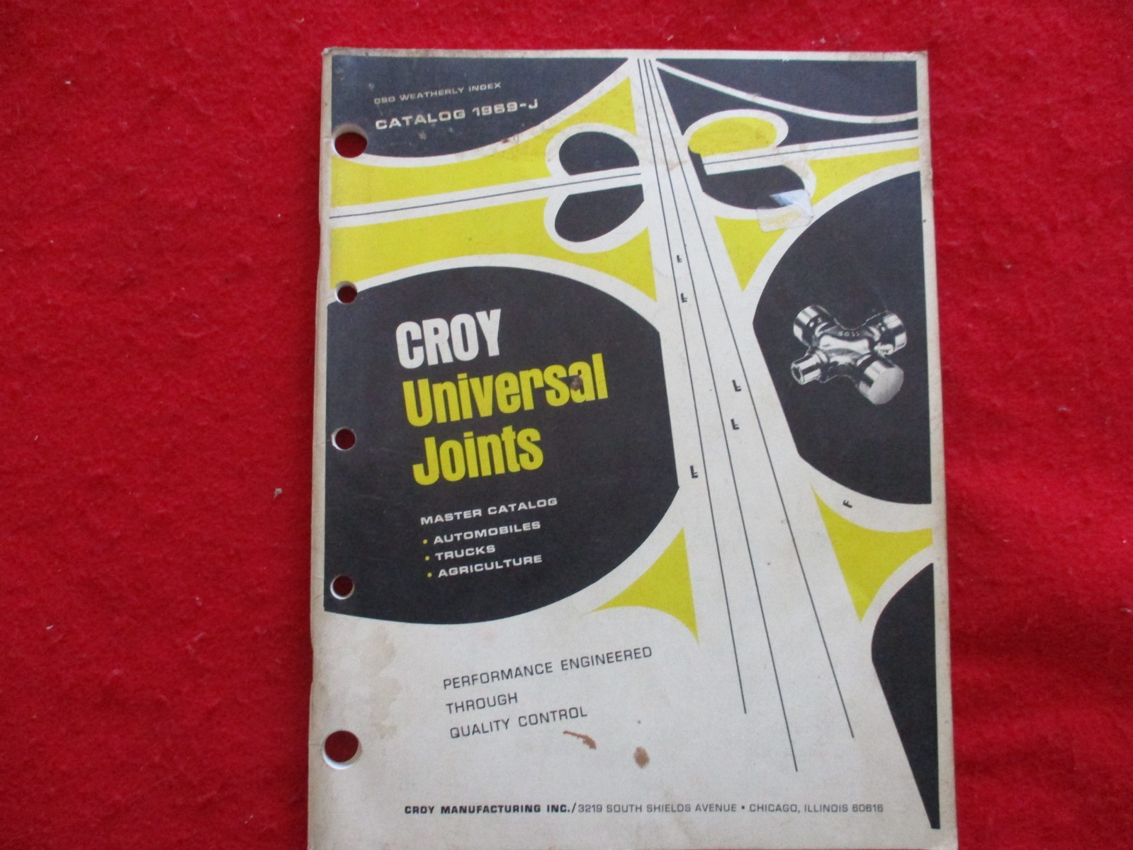 Croy universal joint catalog