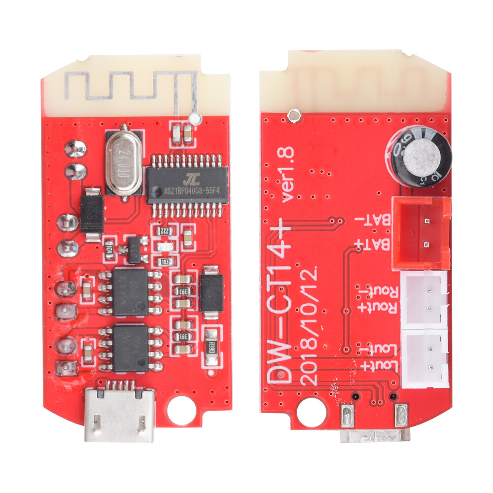 2pcs 2*5W 3.7V-5V Dual Plate Bluetooth Amplifier Module DIY Speaker Modification