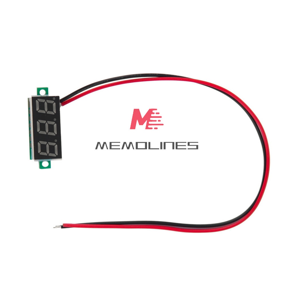 DC 2.4-30V 2-Wire Voltmeter 3-Digit LED Display Panel Volt Meter Voltage Tester