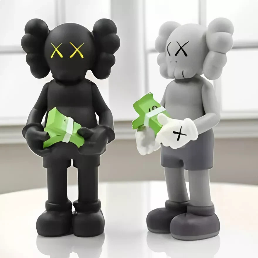 Kaws Companion Counting Money Action Figure Deco Art Toy Gift for Fans 12in