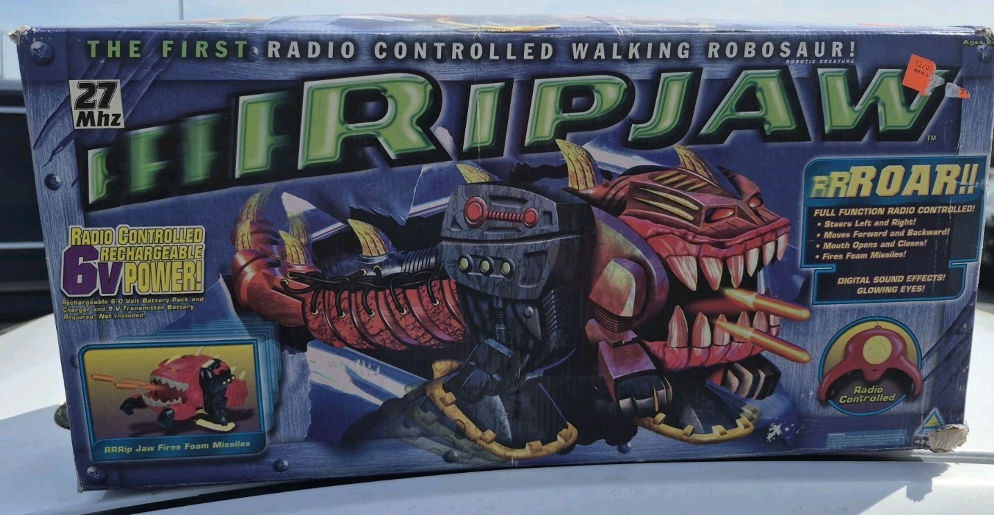 Vintage 1999 Toymax RipJaw Robosaur Remote Control With Complete And Tested