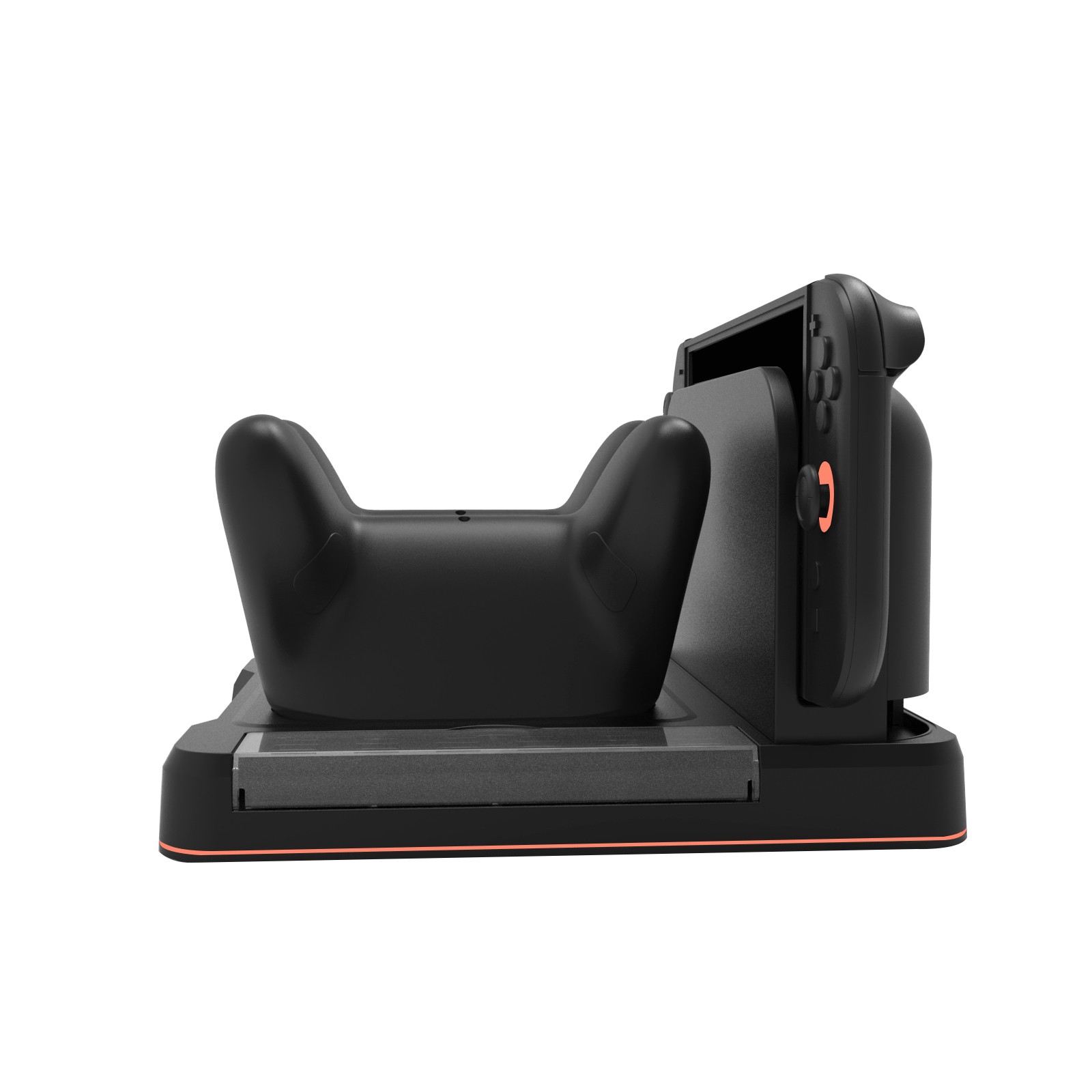 For Switch 2 pro Controller Charging Dock with RGB Lighting Console Base