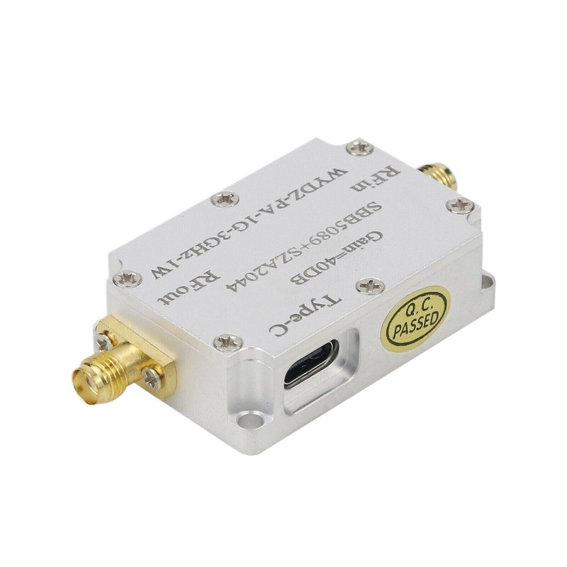 SBB5089+SZA2044 Microwave RF Power Amplifier 1G-3GHz 40DB WYDZ-PA-1G-3GHz-1W