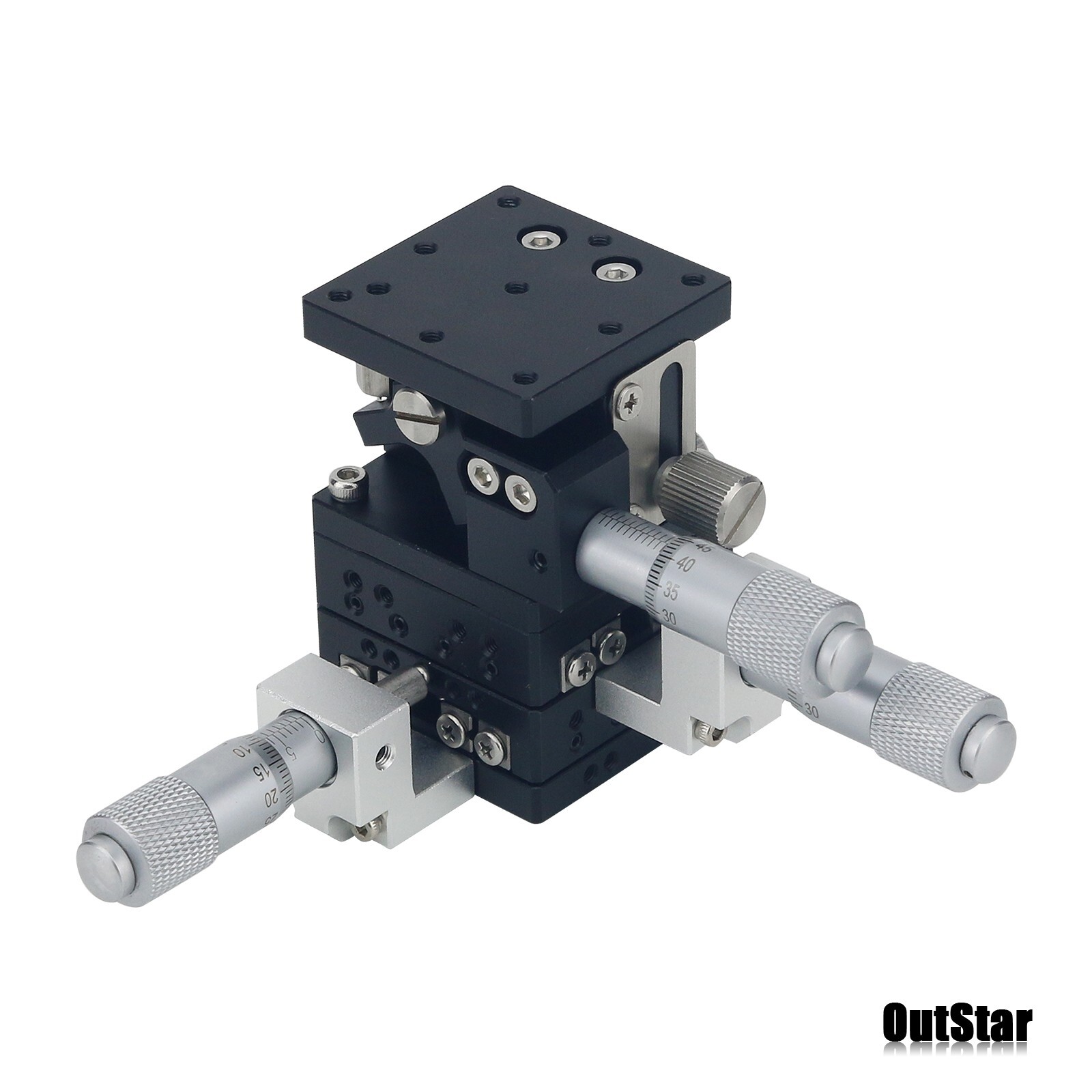 XYZ Axis Sliding Stage Manual Sliding Table with Micrometer LD40-CM 40x40MM