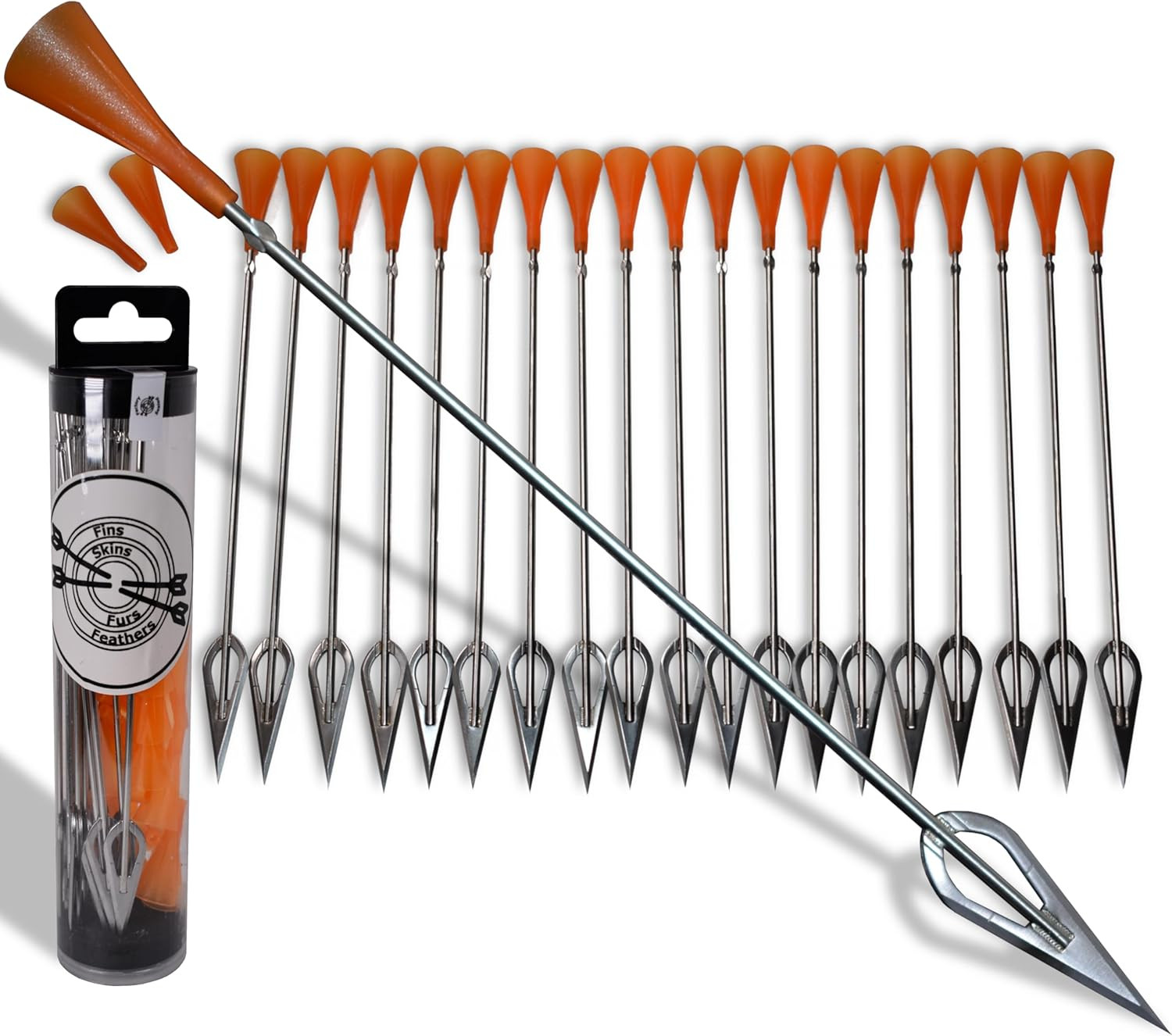 FSFF .625 Blowgun Darts Whisper Razor Dart Widest Sharpest Broadhead Darts, 20 P