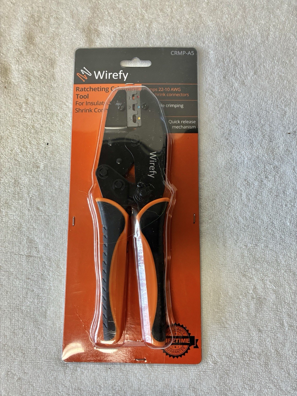 Wirefy CRMP-A5  Ratcheting Crimping Tool For Insulated Heat Shrink Connectors