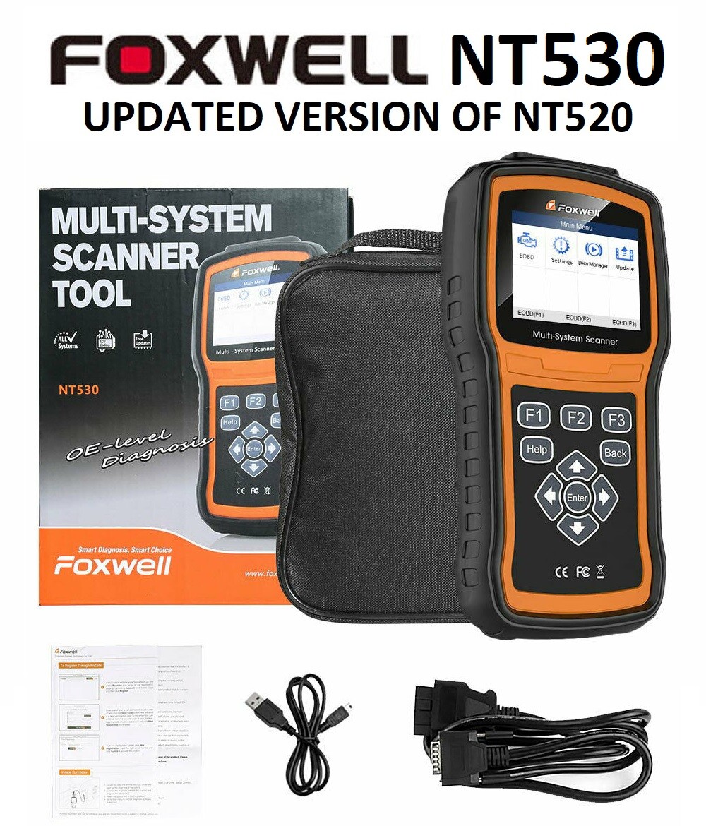 FOXWELL NT530 PORSCHE DIAGNOSTIC SCANNER TOOL SRS ABS ENGINE RESET NT510 520
