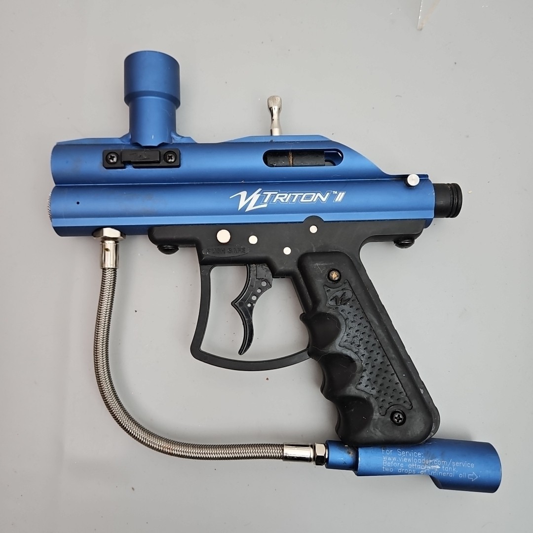 VL Triton II 2 Blue Paintball Marker Gun Untested No Barrel BODY ONLY