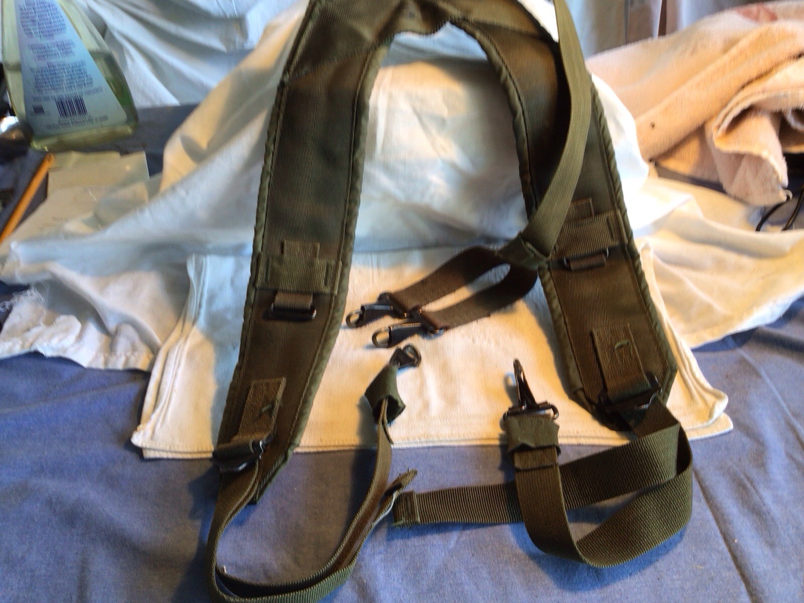 Vietnam 1975 Military Suspenders For Field Gear/Web Belt New No Size Listed