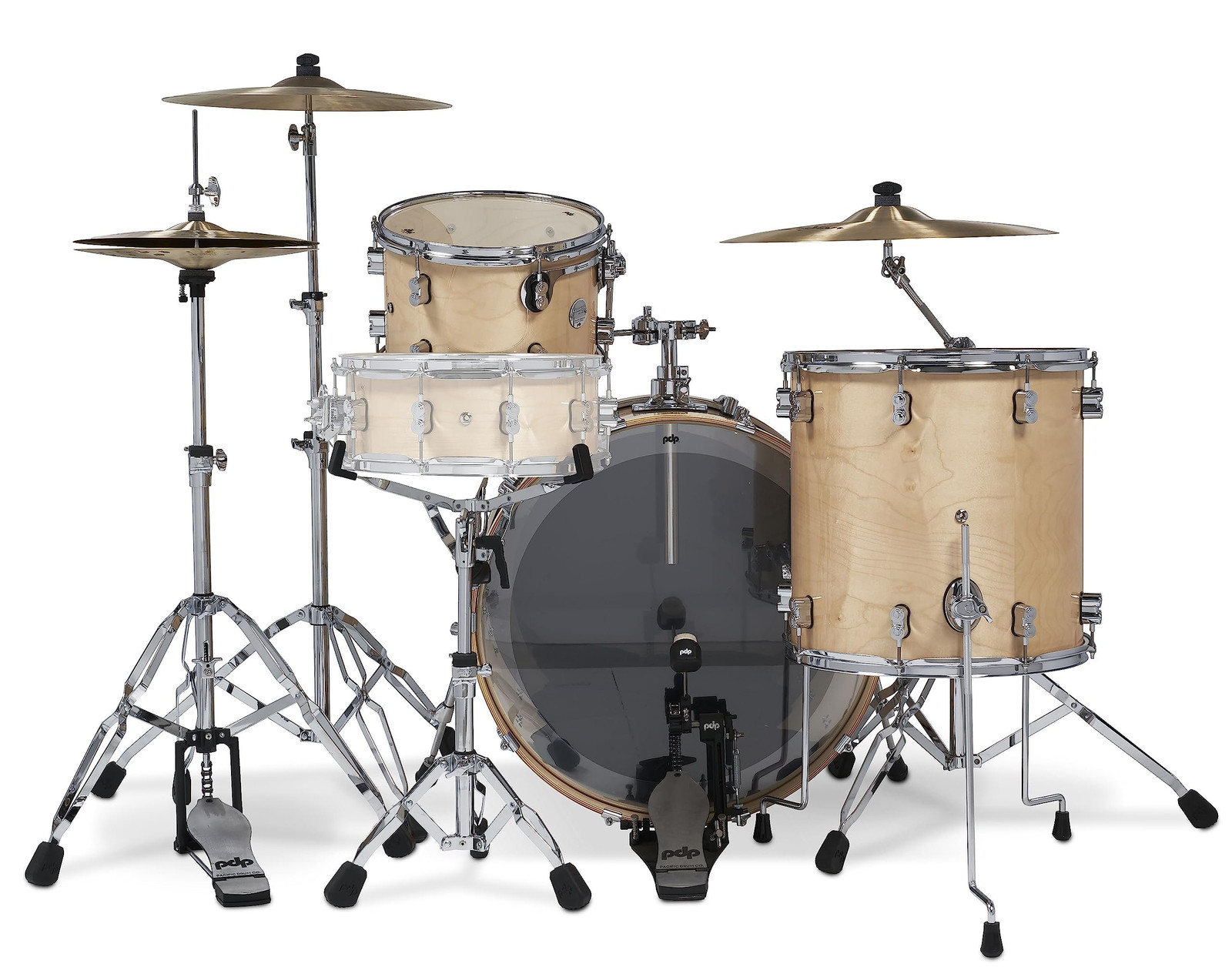 Pacific Drums & Percussion PDP Concept Maple 3-Piece Rock, Natural Drum Set...