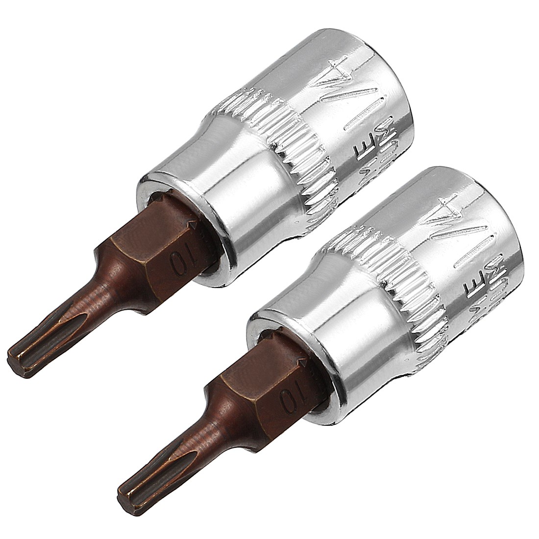 2pcs 1/4" Drive x T10 Torx Bit Socket S2 Steel Bits CR-V Sockets 1.5" Length