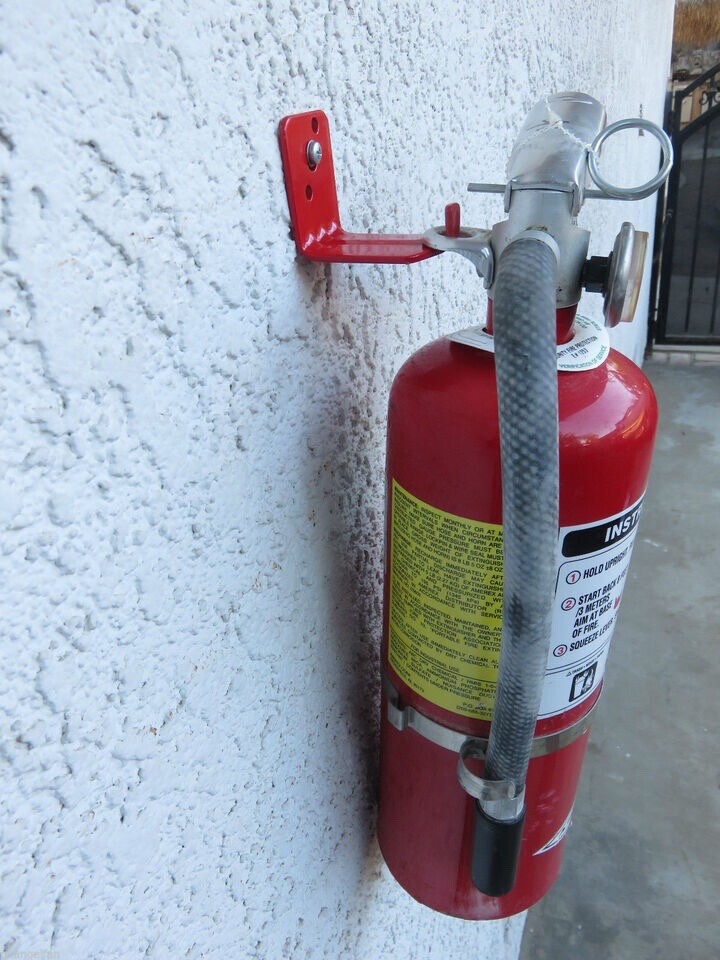 100 -UNIVERSAL WALL HOOK-BRACKETS-HANGER for 10,15 or 20 lb. Fire Extinguisher