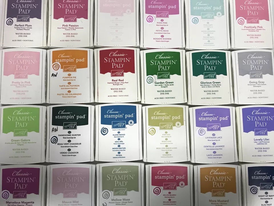 Stampin' Up! Classic Ink Pads In Current & Retired Colors & In Color