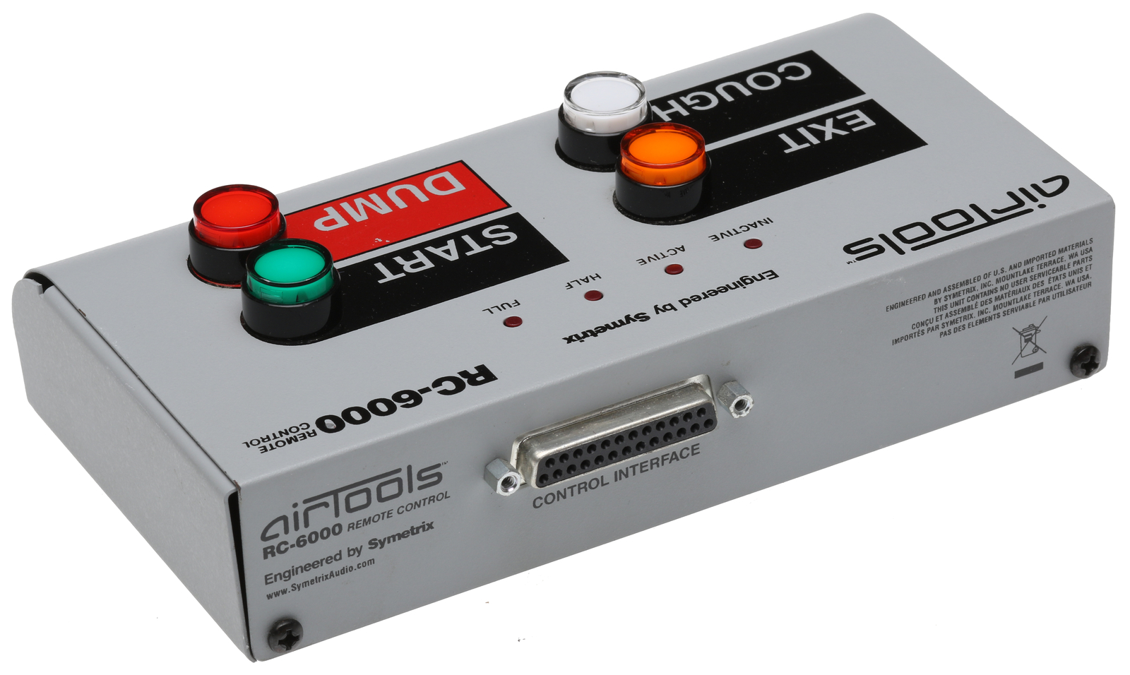 Airtools Symetrix RC-6000 Remote Control for 6100 Profanity Delay DUMP Button