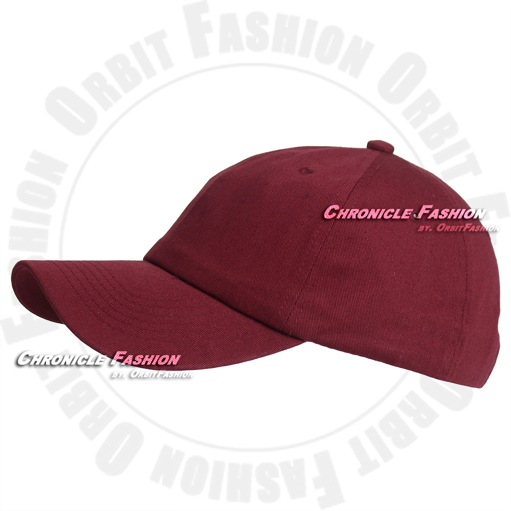 Cotton Baseball Cap Washed Adjustable Hat Polo Style Plain Solid Blank Dad Men