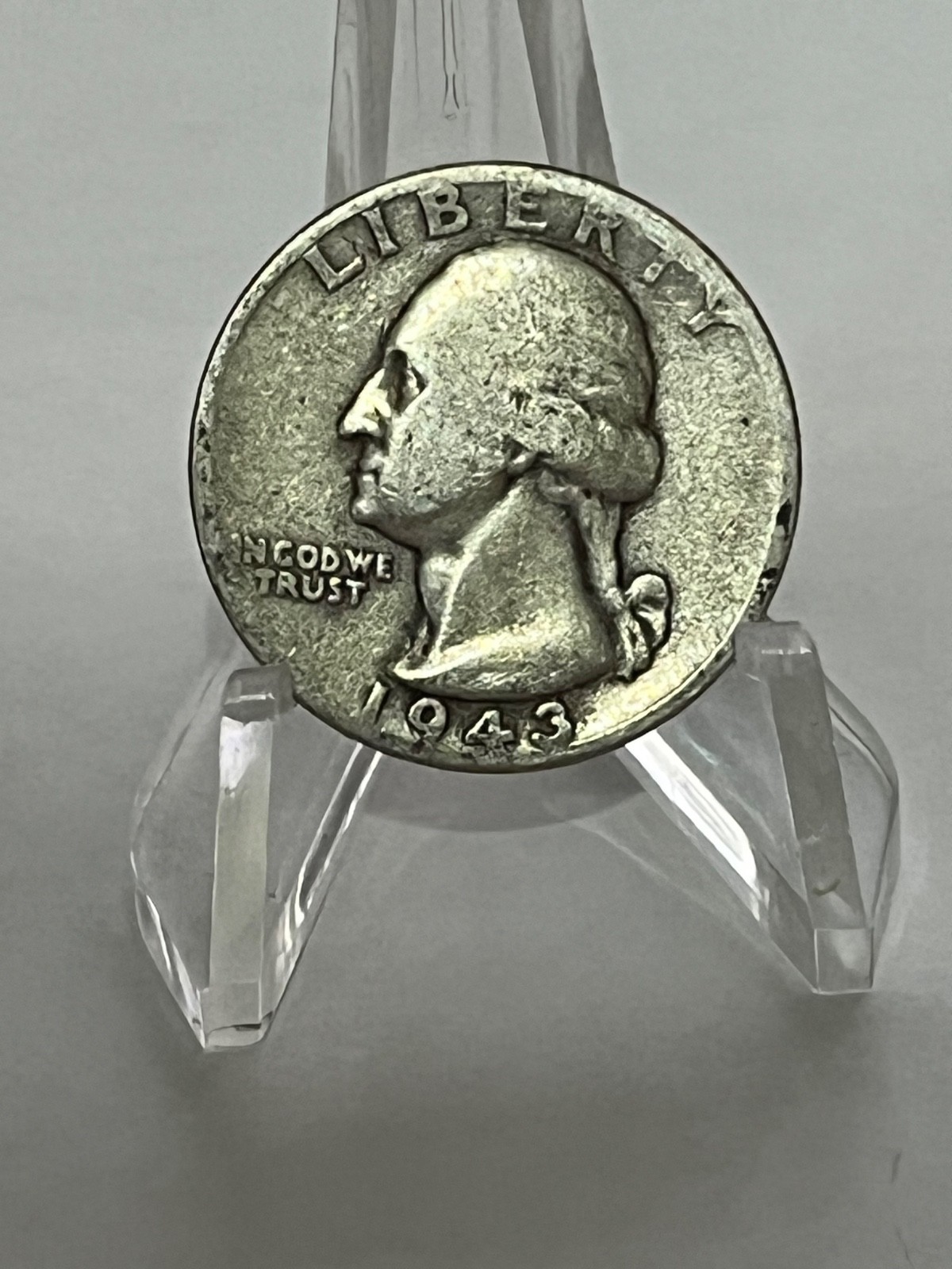 1943 (P) Philadelphia Washington Silver Quarter - Circulated  # TB103