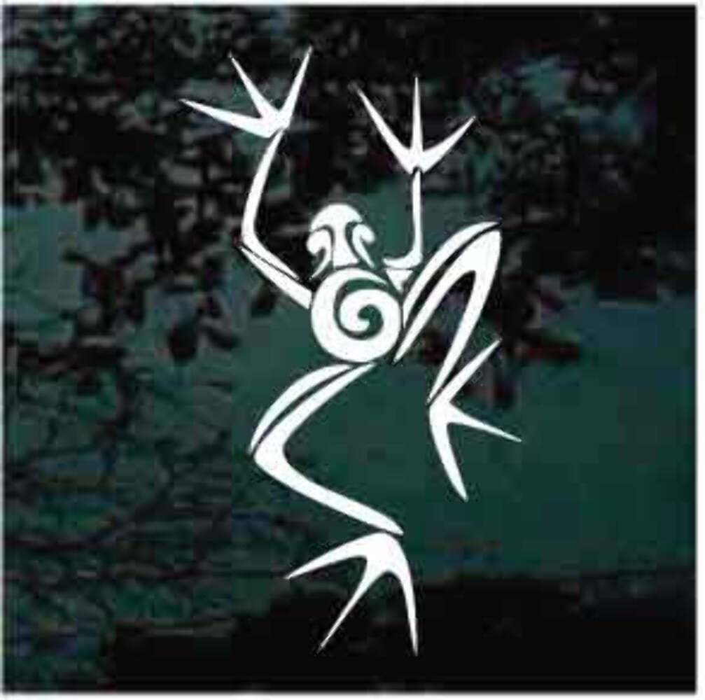 Tribal Frog Decals | Die Cut Vinyl Decal